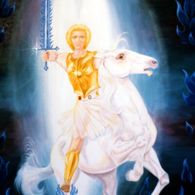 Archangel Michael on White Horse Thumbnail