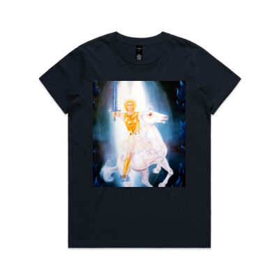 Archangel Michael on White Horse T-shirt Thumbnail